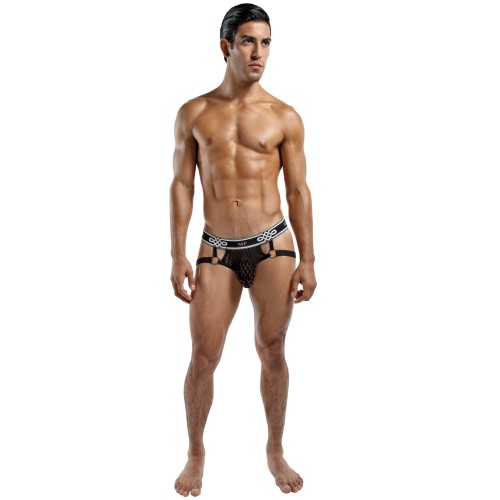 Jock Ring Negro para Placer Mejorado