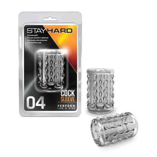 Blush Stay Hard Cock Sleeve 04 - Clear