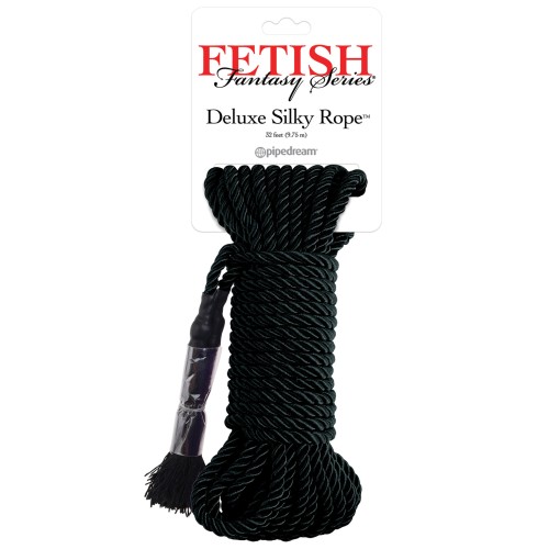 Fetish Fantasy Deluxe Silk Rope in Black