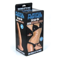 Skinsations Playful Partner 8 Inch Strap-On Dildo with Harness