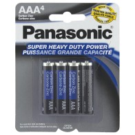 Pack of 4 Panasonic Heavy Duty AAA Batteries