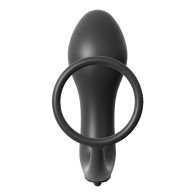 Anal Fantasy Ass Gasm Vibrating Plug Cockring