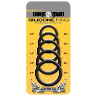 Boneyard 5 pc Silicone Ring Kit Black