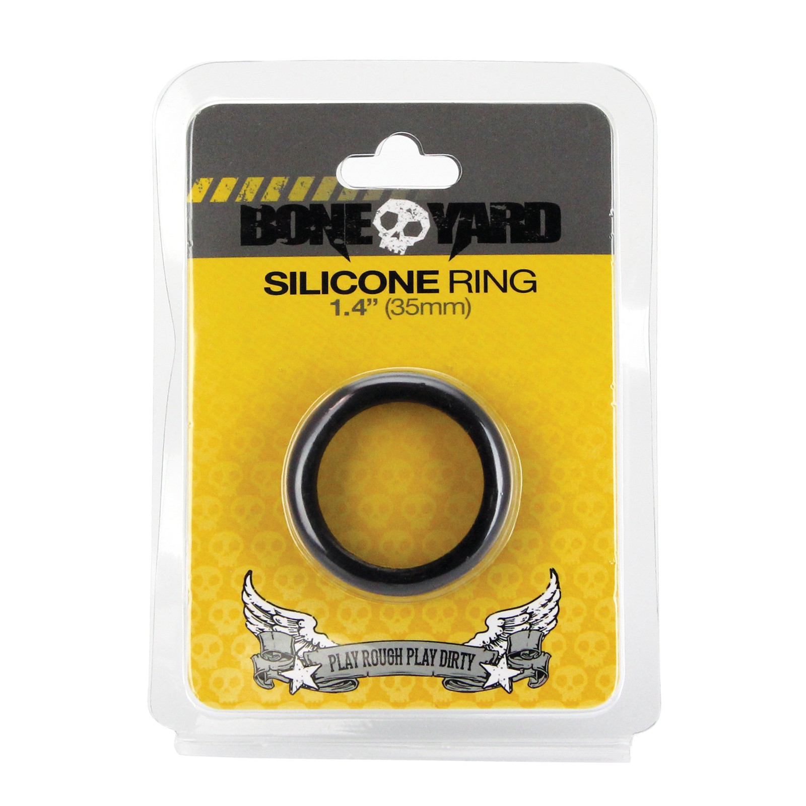 Boneyard 1.4" Silicone Ring - Black