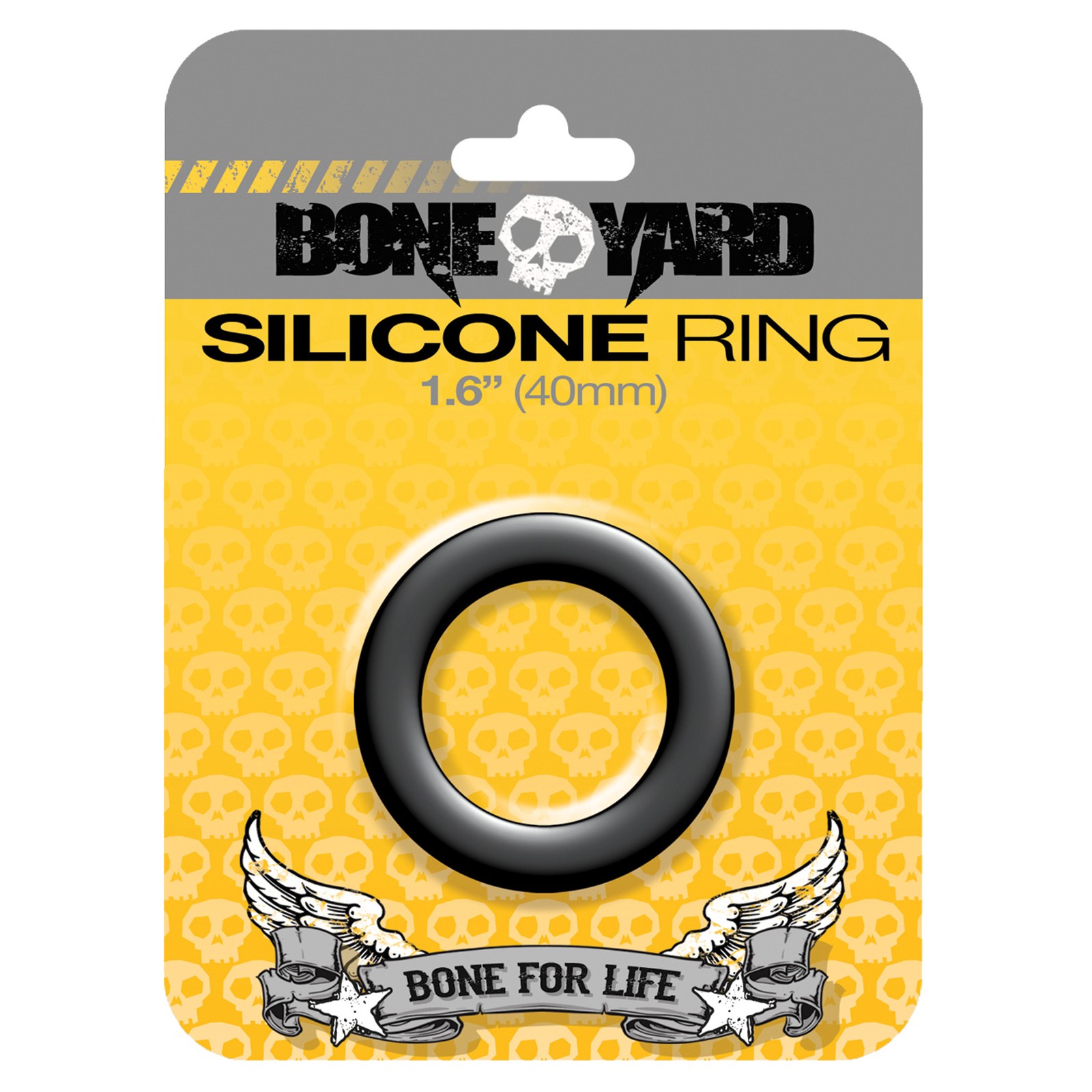 Boneyard 1.6 Inch Silicone Ring Black