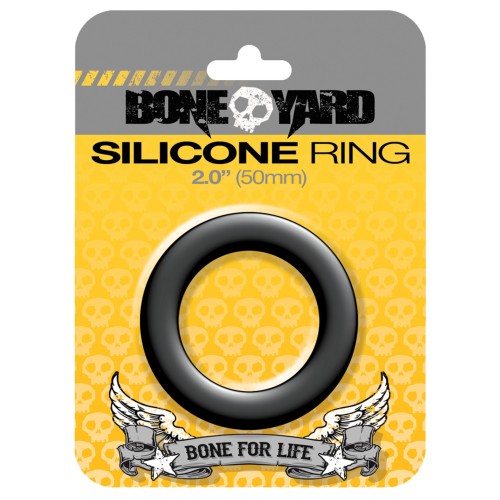 Boneyard 2.0" Silicone Ring Black