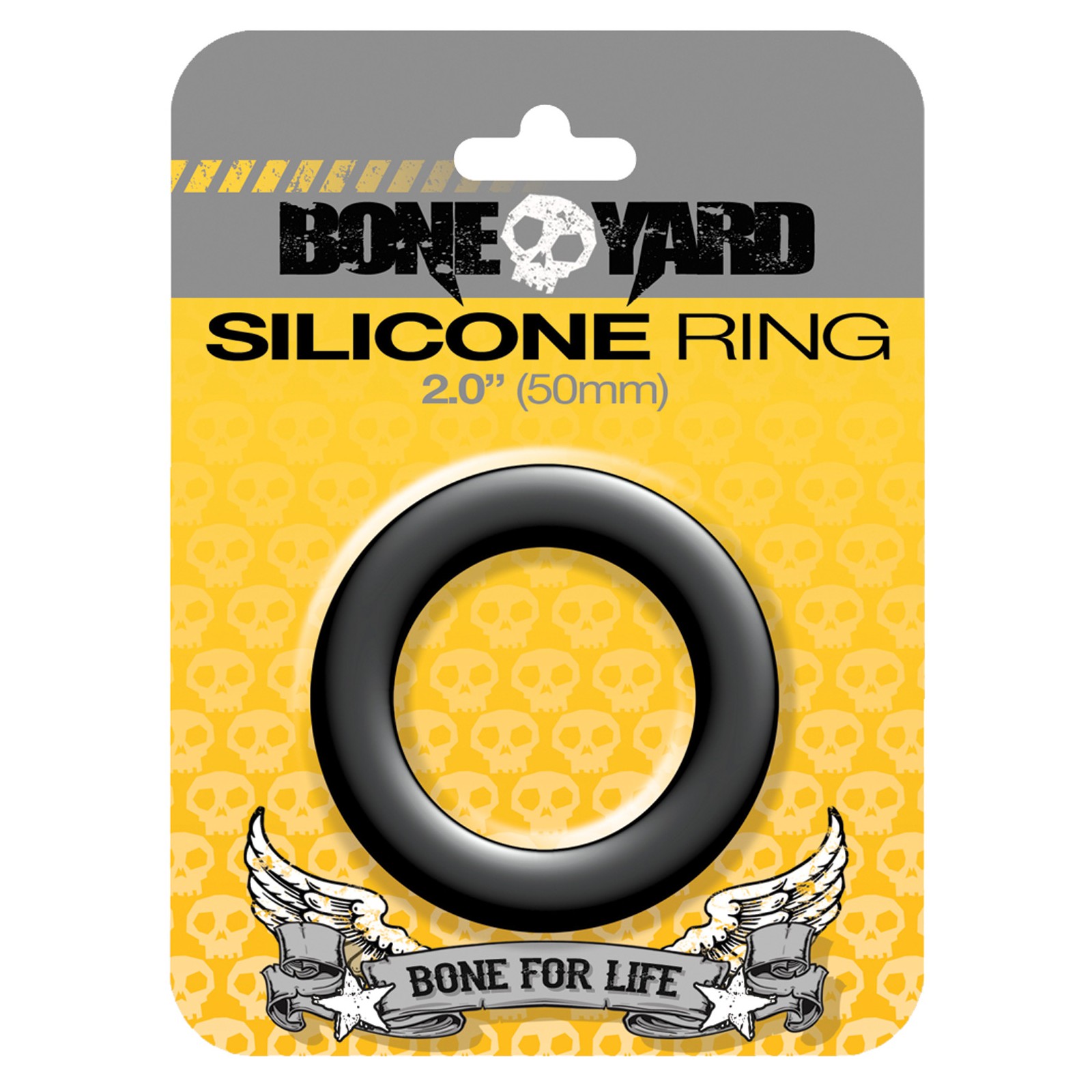 Boneyard 2.0" Silicone Ring Black