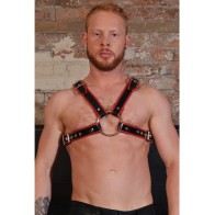 Rouge Adjustable Chest Harness Black Red