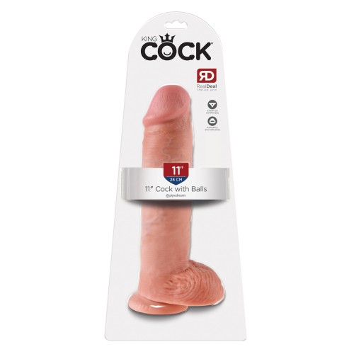 King Cock 11" Cock with Balls - Realistic Fun