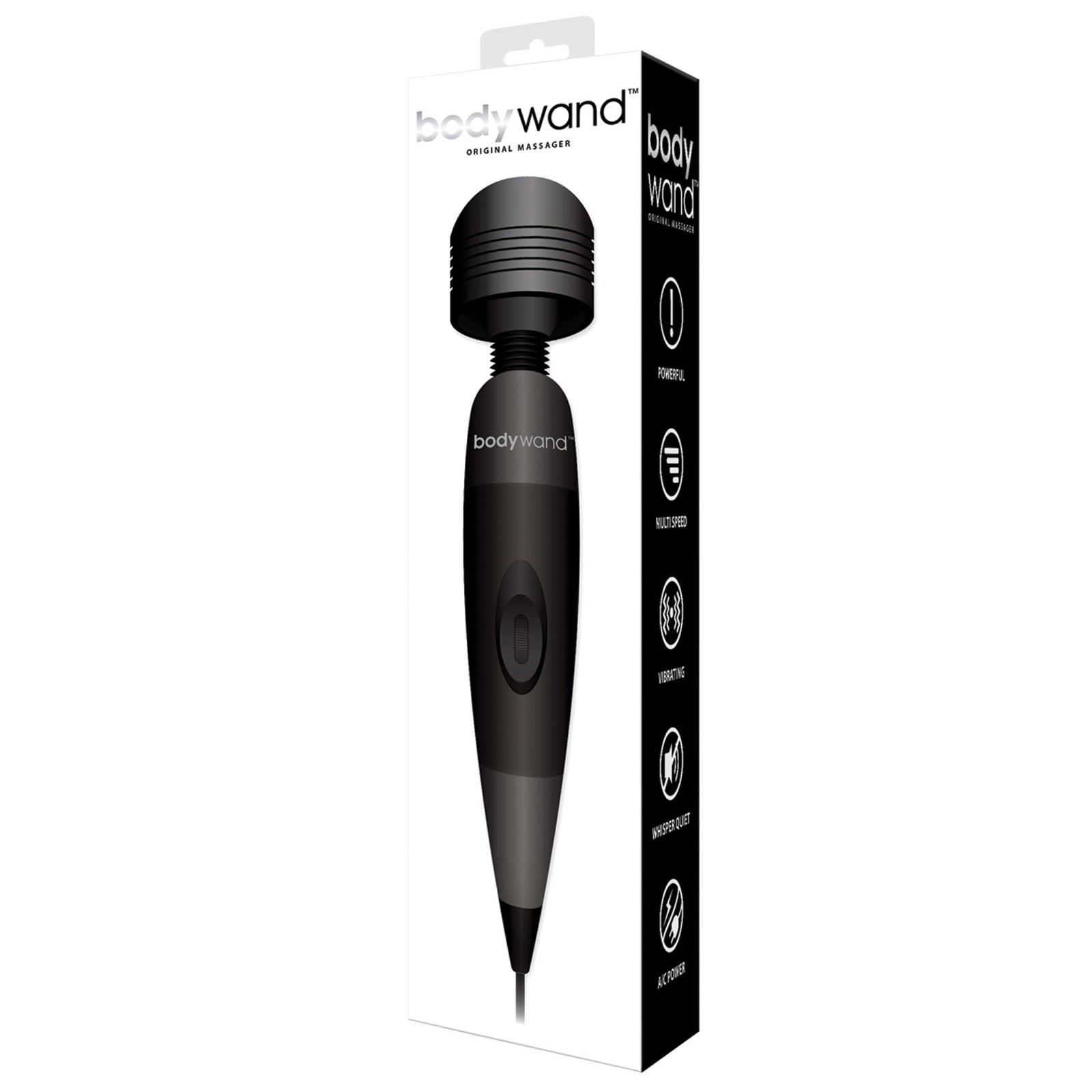 Bodywand Original Negro de XGen - Masajeador Corporal Poderoso