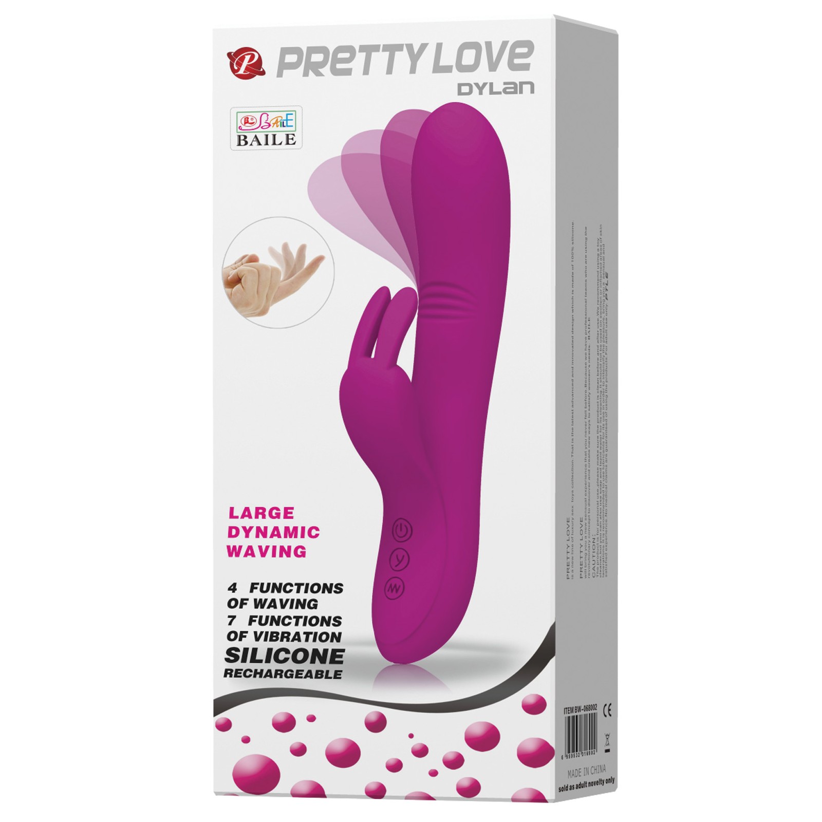 Pretty Love Dylan Rechargeable Rabbit Vibrator