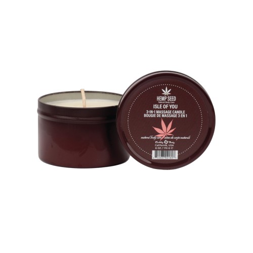 Earthly Body Suntouched Hemp Candle - 6 oz Round Tin