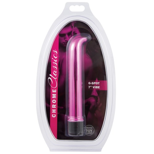 Vibrador G Spot Chrome Classics 7" - Placer Perfeito