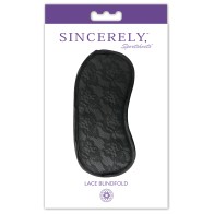 Sincerely Lace Blindfold Black