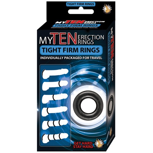 My Ten Erection Rings - Black