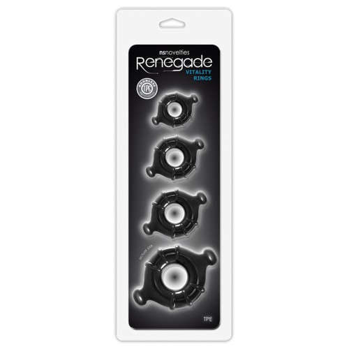 Renegade Black Vitality Stretch Rings