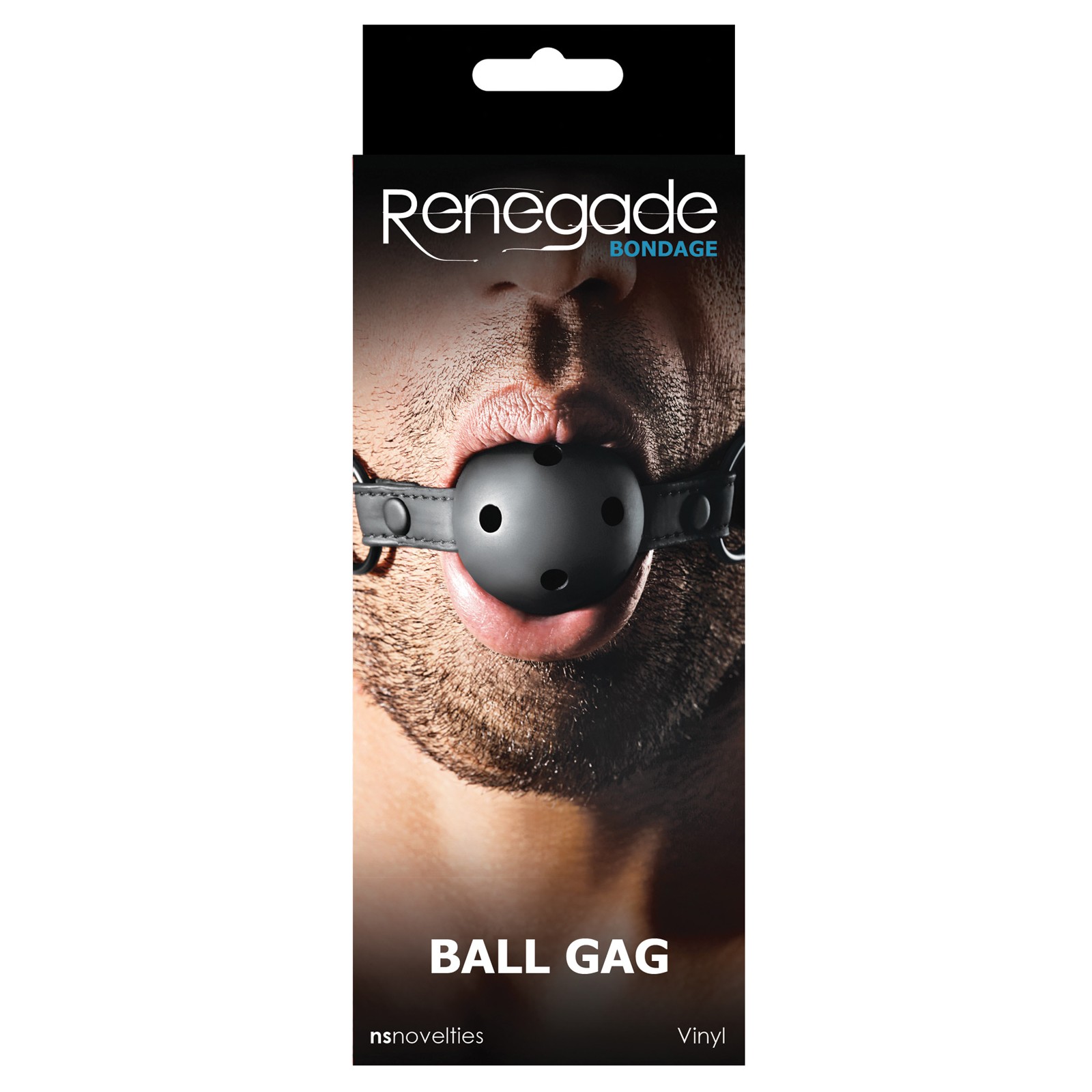 Ball Gag de Bondage Renegade Negro