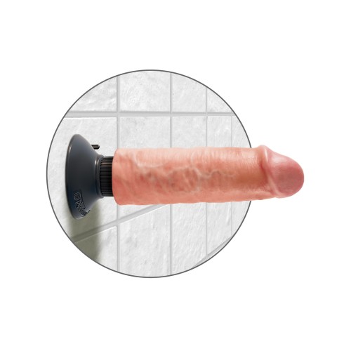 King Cock 6 Inch Vibrating Realistic Dildo for Ultimate Pleasure