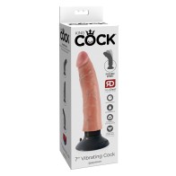 King Cock 7 Vibrador Realista - Flesh