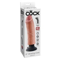 King Cock 8 Vibrating Cock - Realistic Pleasure