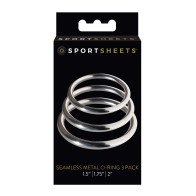 Set de 3 Anillos de Metal O de Sportsheets