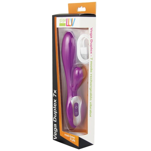 GigaLuv Vega Duplex Vibrator - Purple