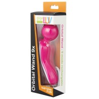 GigaLuv Orbital Wand 9x Pink - Rechargeable 9 Mode Vibrator