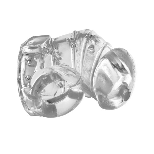 Master Series Detained 2.0 Chastity Cage - Clear