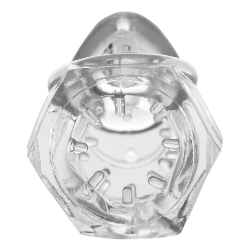 Master Series Detained 2.0 Chastity Cage - Clear