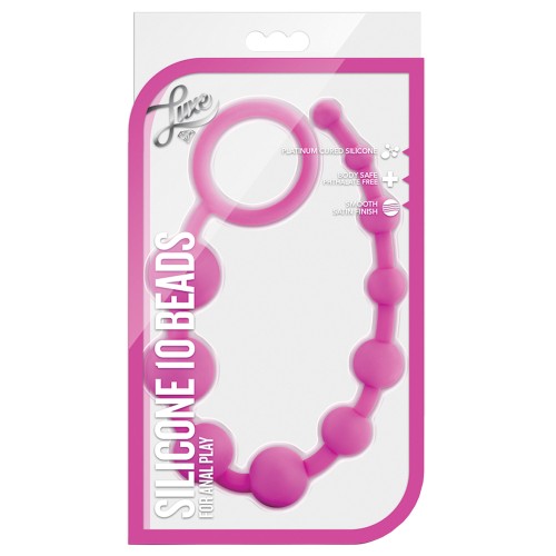 Blush Luxe Silicone Beads 10 Pink