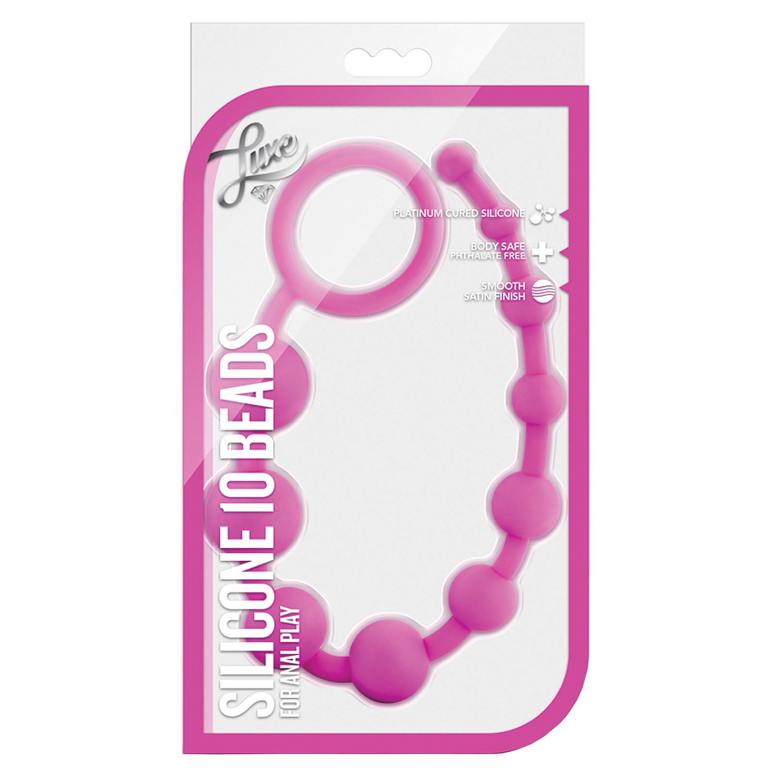 Blush Luxe Silicone Beads 10 Pink