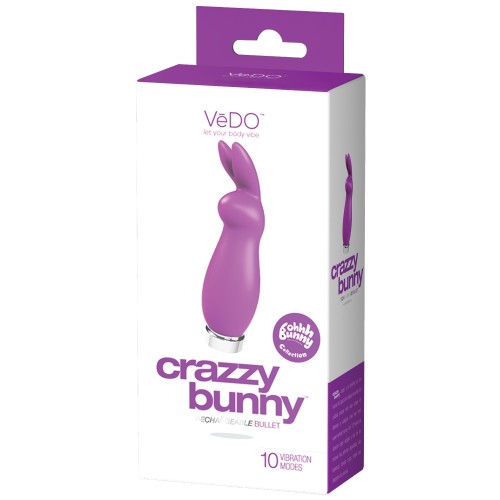 VeDO Crazzy Bunny Rechargeable Bullet Purple