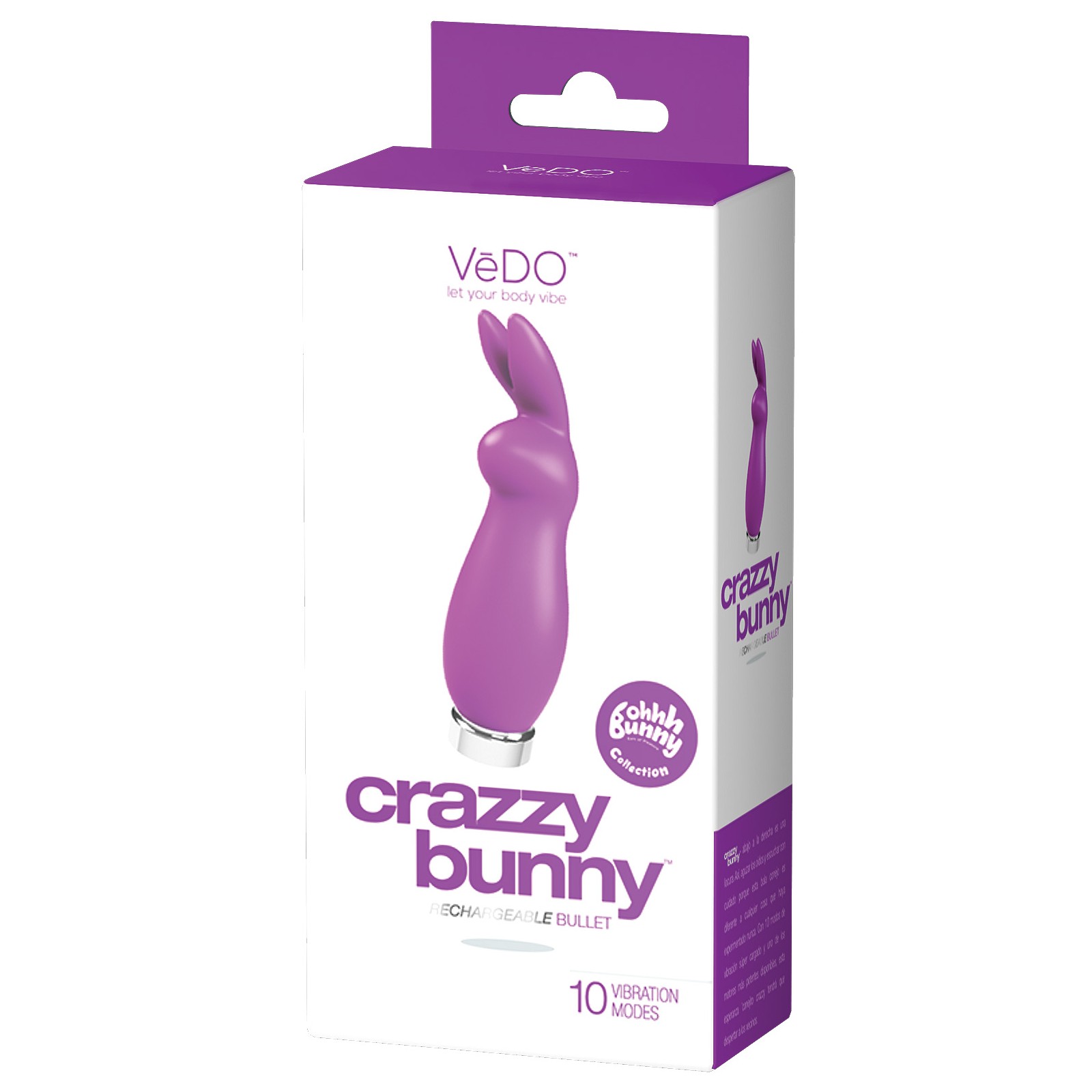 VeDO Crazzy Bunny Bullet Recargable Púrpura