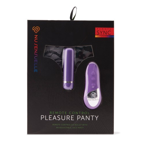 Panti Vibrador Nu Sensuelle Control Remoto Púrpura