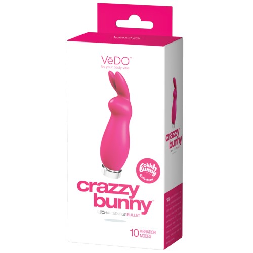 VeDO Crazzy Bunny Rechargeable Bullet Pretty in Pink