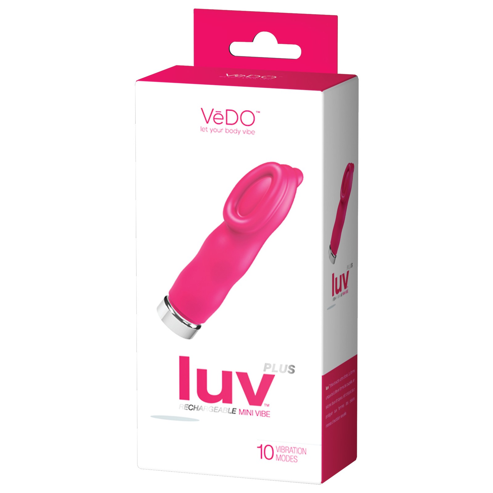 VeDO Luv Plus Rechargeable Vibe in Foxy Pink