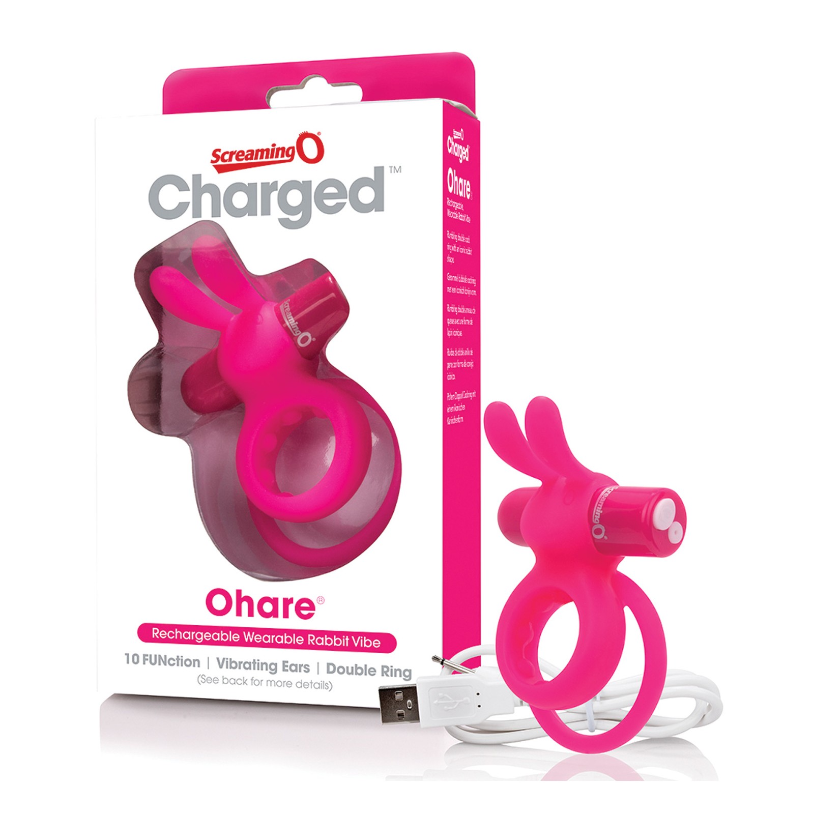 Mini Vibrador Charged Ohare Rosa