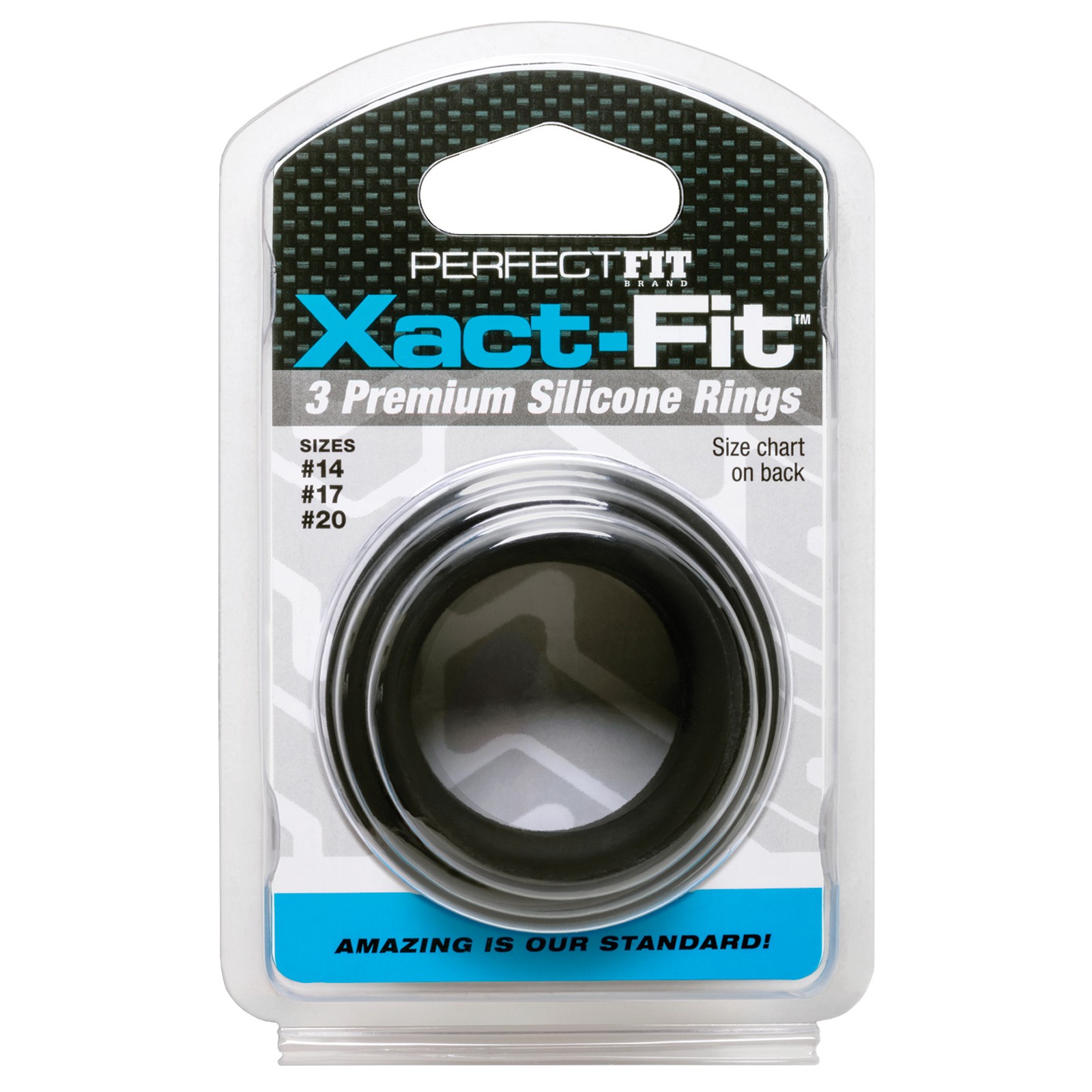 Perfect Fit Xact Fit 3 Ring Kit S/M/L Black