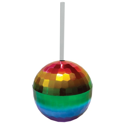 Rainbow Disco Ball Cup - 12 oz Fun Accessory