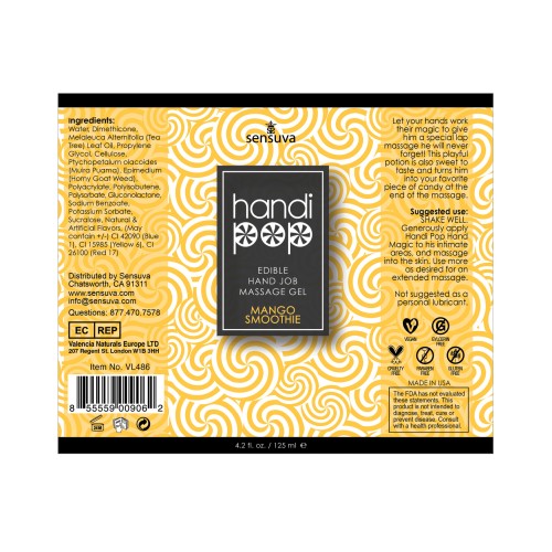 Gel de Masaje Handipop Hand Job Mango Smoothie