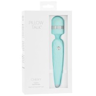 Pillow Talk Cheeky Wand Teal Vibrator