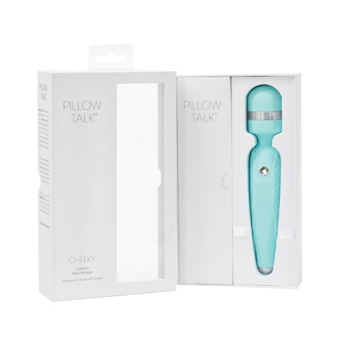 Pillow Talk Cheeky Wand Teal Vibrator