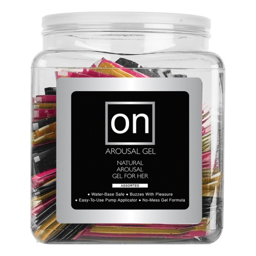 On for Her Arousal Gel Assorted Flavors - Enhance Intimacy