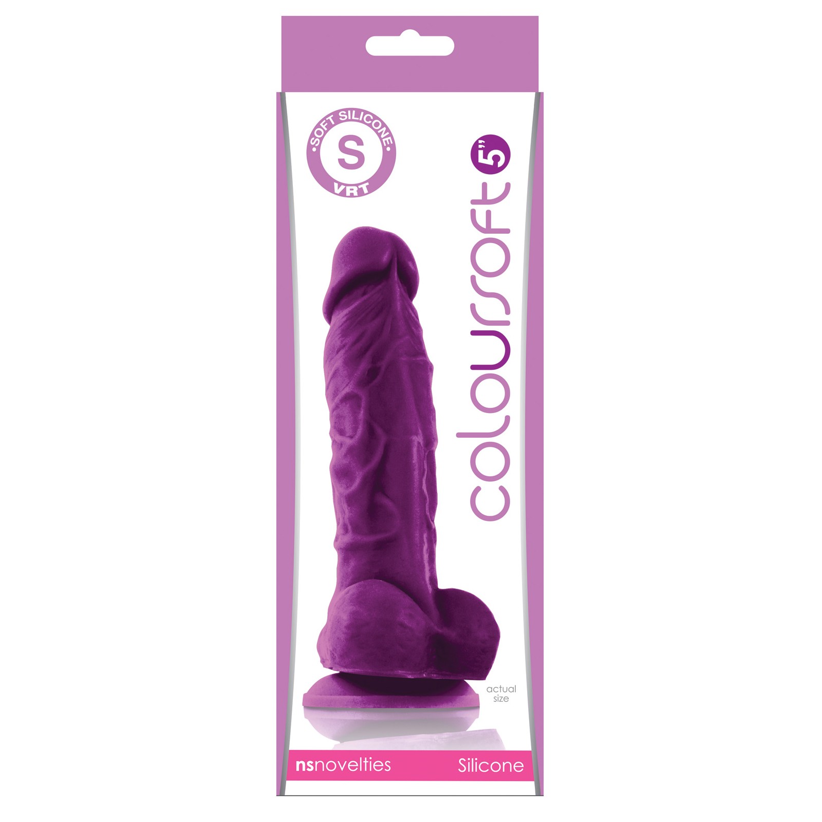 Dildo de Silicona ColourSoft - Púrpura