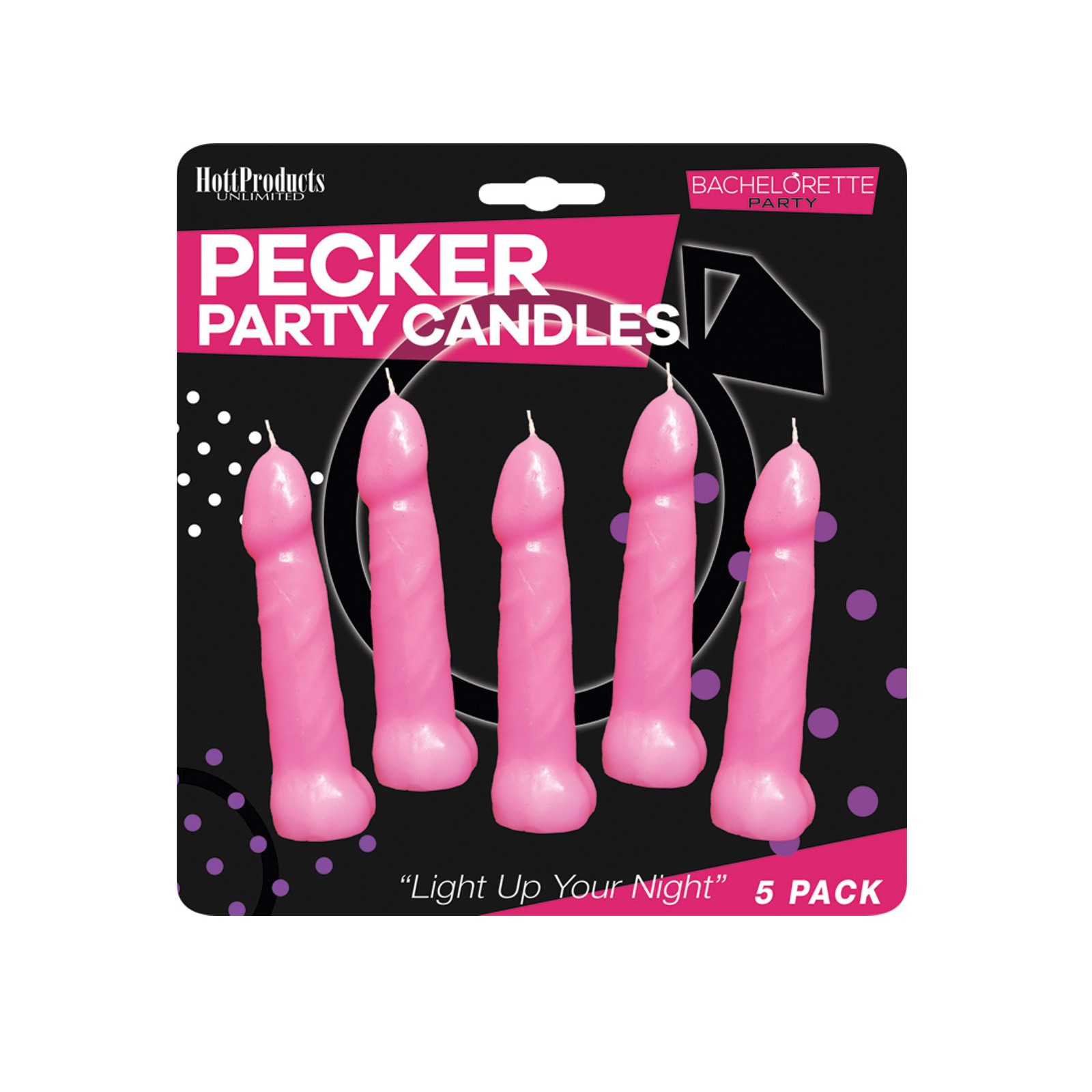 Velas de Fiesta para Despedida de Soltera Pack de 5 Rosa