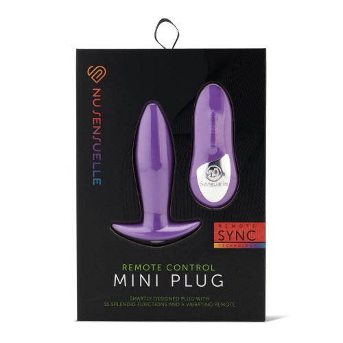 Mini Plug Recargable Control Remoto Nu Sensuelle Púrpura - Placer Definitivo