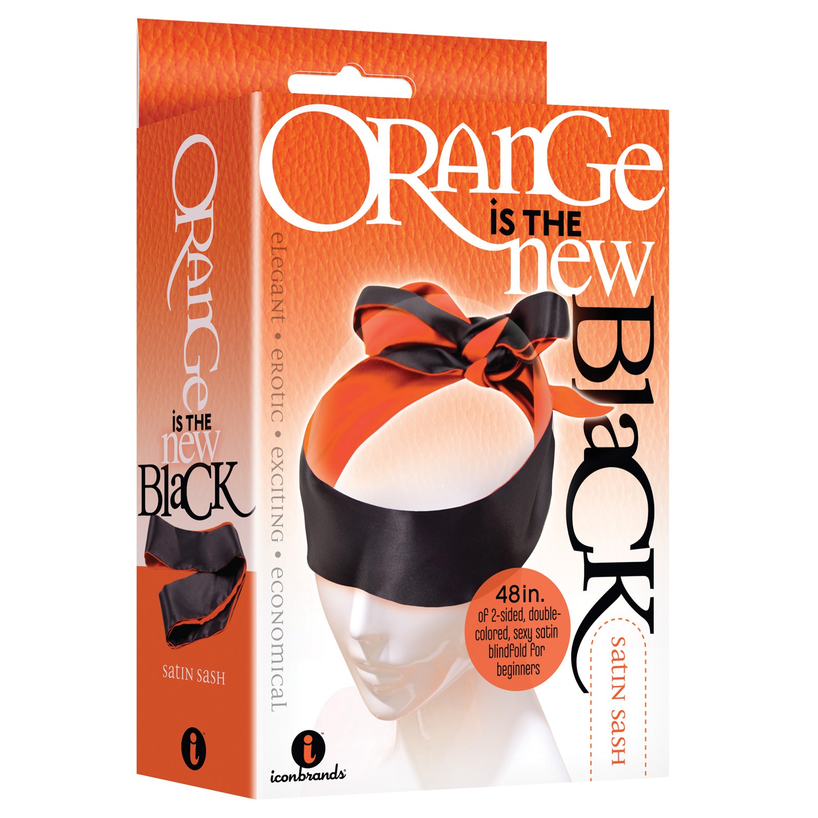 The 9's Reversible Satin Sash Blindfold