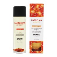 EXSENS Organic Massage Oil with Carnelian Stones Apricot