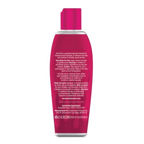 Hot Pink Warming Lubricant for Intimate Pleasure