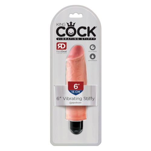 King Cock 6 Pulgadas Vibrador Stiffy Flesh